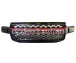   Grila radiator Raptor Style negru mat cu contur rosu si leduri portocalii, Ford Ranger T9 2022-2024 - FGT922 Red