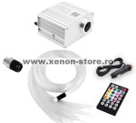   Kit Fibra Optica Plafon Instelat TWINKLE RGBW 300 Fire 2M 0.75mm cu aplicatie AMB06