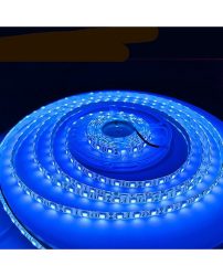 Banda led albastra 60 leduri 5050/metru, 24V, rezistenta la apa, la rola de 5 metri - LS-5050-01B