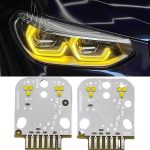   Set module Angel Eyes DRL CSL Style Galben BMW X3 G01, X4 G02 - 63117466107, 7466107, 6002TZ0235, 63117466108, 7466108, 6002TZ0236