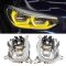 Set module Angel Eyes DRL CSL Style Galben BMW X3 G01, X4 G02 - 63117466107, 7466107, 6002TZ0235, 63117466108, 7466108, 6002TZ0236