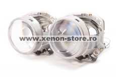 Lupe Bixenon 3" compatibile cu lupele originale Hella EvoX-R E55 H7 pentru becuri H7 cu xenon, LED sau halogen E55-H7