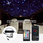   Kit Fibra Optica Plafon Instelat auto RGBW 300 Fire 3M 0.75mm cu aplicatie 300-0.75MM-3M
