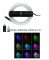 Kit Fibra Optica Plafon Instelat auto RGB-W 200 Fire 2M 75mm cu aplicatie pe telefon si telecomanda 200-0.75MM-2M