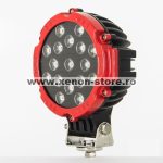   Proiector LED Auto Offroad 51W/12V-24V, 3740 Lumeni, Rosu, Flood Beam 60 Grade