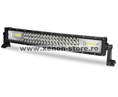 LED Bar Auto Curbat 324W, leduri pe 3 randuri, 12V-24V, 22680 Lumeni, 21,5"/54,6 cm, Combo Beam 12/60 Grade