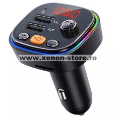 Modulator FM 12-24V Bluetooth 5.0 cu functie de incarcator auto Fast Charge - C20 Modulator FM 12-24V Bluetooth 5.0 cu functie de incarcator auto Fast Charge - C20