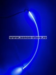 Lumini ambientale Albastre cu o sursa LED si 1m Fibra optica - FK-S1M1L-BLUE