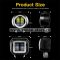Proiector LED cu Angel Eyes Offroad Auto, Moto, ATV 20W 1800LM DC 10-60 - KWD20W