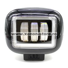Proiector LED cu Angel Eyes Offroad Auto, Moto, ATV 45W 4000LM DC 10-60 - KWD45W