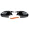 Set capace oglinzi Batman Style pentru Bmw Seria 3 E90, E91, E92, E93, Seria 1 E81, E82, E87, E88 negru lucios - BMC01