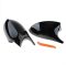 Set capace oglinzi Batman Style pentru Bmw Seria 3 E90, E91, E92, E93, Seria 1 E81, E82, E87, E88 negru lucios - BMC01