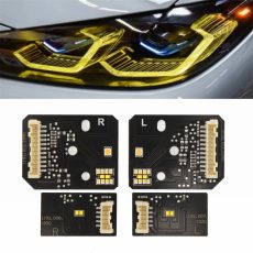 Set module CSL Style DRL si semnalizare BMW Seria 4 G22, G23 - 63119851047, 63119851048, 63119851049, 63119851050 - pentru farurile Laser