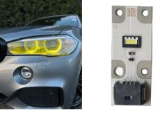 Modul Angel Eyes DRL CSL Style Galben pentru BMW Seria 3 92, E93, Seria 4 F32, F36, Seria 6 F06, X3 F25, X5 E70, F15, X6 F16 - 63117263051, 1305715084, 7263051