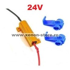 Anulator eroare - Rezistor 25W 8 Ohm 24V 25W-8OHMI-24V Anulator eroare - Rezistor 25W 8 Ohm 24V 25W-8OHMI-24V