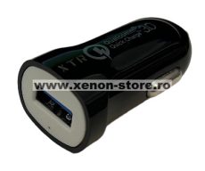 Incarcator auto 12-24V Quick Charge cu port USB QC3.0 - CB06