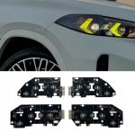   Set 4 module lumini de zi DRL galbene CSL Style BMW X5 G05, X6 G06 Facelift 2023-2025 - faruri fara Laser - P-G18(Y)
