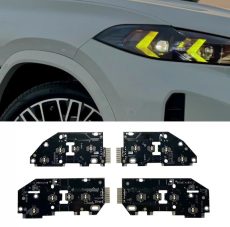 Set 4 module lumini de zi DRL galbene CSL Style BMW X5 G05, X6 G06 Facelift 2023-2025 - faruri fara Laser - P-G18(Y)