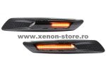   Set 2 Semnalizari Carbon Aripa BMW F10, F11, F07 Dinamice, Secventiale - V-17010535LG