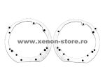   Set 2 rame adaptoare pentru inlocuirea lupelor la Ford Mondeo MK4 - HPB-009