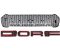 Grila radiator negru mat cu contur rosu, leduri portocalii, Ford Ranger T7 2016-2019 - FGT71619 Red