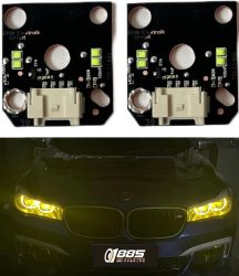 Set module Galbene CSL Style Angel Eyes DRL BMW Seria 7 G11, G12 2014-2019 - 63117440361, 7440361