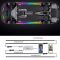Kit iluminare sub masina Symphony, dinamice, RGB multicolor cu telecomanda si aplicatie telefon 12V, 2x150cm si 2x100cm - AMB36