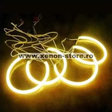 Kit Angel Eyes CCFL Galben OEM pentru BMW E39 Facelift - 4x127.5mm 