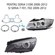 Set 2 rame adaptoare la lupe Hella G5 pentru BMW Seria 3 E90, Seria 7 F01, F02 - pentru farurile adaptive - HPB-Z01