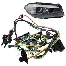 Cablaj far dreapta pentru BMW Seria 5 F10/F11, Seria 5 GT F07 fara Facelift fara AFS (2010-2013) - 63117271912 / 63117271910 - F1001-DREAPTA