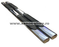 Praguri inox ovale Toyota Hilux Vigo 2011, 2012, 2013, 2014, 2015 4"/100mm TYC118