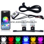   Set 2 leduri Devil Eyes RGBW multicolore cu aplicatie de pe telefonul mobil DEVIL-RGB