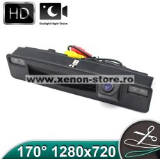 Camera marsarier HD, unghi 170 grade cu StarLight Night Vision FORD FOCUS MK3, MK4, FIESTA, PUMA  pe manerul de la hayon - FA974
