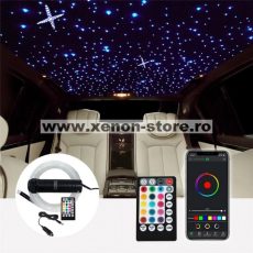 Kit Fibra Optica Plafon Instelat auto RGBW 450 Fire 2M 0.75mm cu aplicatie 450-0.75MM-2M - AMB13