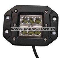 Proiector LED Auto Offroad 18W/12V-24V, 1320 Lumeni, Incastrabil, Flood Beam 90 Grade BTWLE-B1SX-18-FLOOD / KWB18W-FLOOD