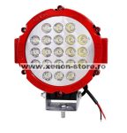   Proiector LED Auto Offroad 63W/12V-24V, 4410 LM, Rosu, Spot Beam 30 Grade