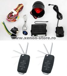 Alarma auto K245 (K119) cu 2 telecomenzi cu cheie briceag Tip VW