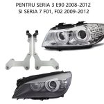   Set 2 rame adaptoare la lupe Hella G5 pentru BMW Seria 3 E90, Seria 7 F01, F02 - pentru farurile fara adaptiv - HPB-032