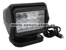 Proiector LED Rotativ cu Telecomanda Wireless 50W, 4000 lumeni, SPOT Beam, Negru - A4SX-50-NEGRU