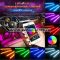 Kit 4 Lumini Ambientale RGB cu Aplicatie Telefon Bluetooth, 12V, 12 LED, 22 cm LAL-12