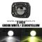 Proiector LED Offroad ALB+GALBEN 30W 12V-24V Incastrabil, Flood Beam - FLS-30W