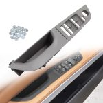   Panou / maner portiera sofer fara oglinzi rabatabile pentru BMW Seria 3 E90/E91, gri, 35,5 cm - MHE90LS-0512G (Grey)