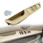   Panou / maner portiera sofer, cu oglinzi rabatabile pentru BMW Seria 3 E90/E91, crem, 37,5 cm - MHE90HL-0512C (Crem)