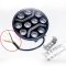 Proiector LED Auto Alb si Galben cu functie DRL, Rotund 9", 120W, 12V-24V, 24000 Lumeni, Spot Beam - KH-120W-9"